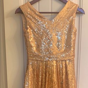 Gold Sequin Dress (long)